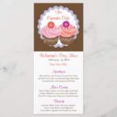 Valentijn Cupcakes Menu (Voorkant)
