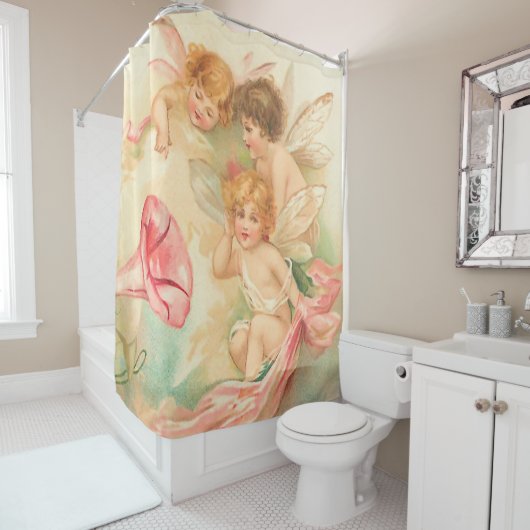 valentijn cupid angel 1 douchegordijn (In situ)
