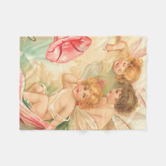  valentijn cupid angel 1 fleece deken (Voorkant (Horizontaal))