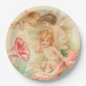  valentijn cupid angel 1 papieren bordje (Voorkant)