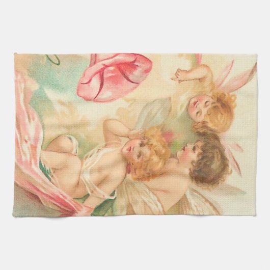  valentijn cupid angel 1 theedoek (Horizontaal)
