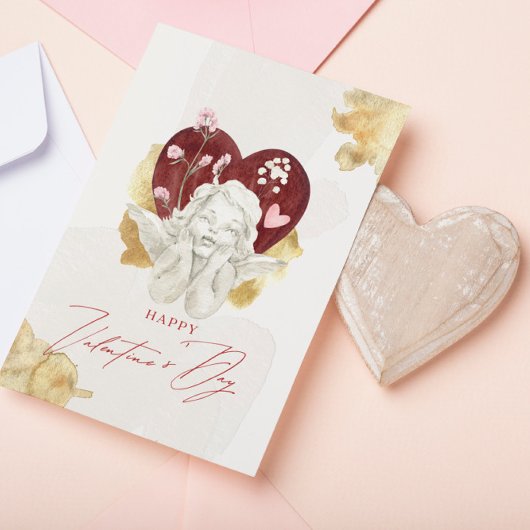 Valentijn Cupid Angel Bedankkaart
