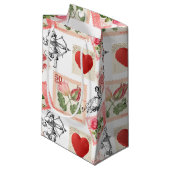 Valentijn Cupid en Stamps Klein Cadeauzakje (Voorkant Gekanteld)