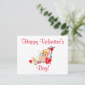 Valentijn Cupid Feestdagenkaart (Staand voorkant)