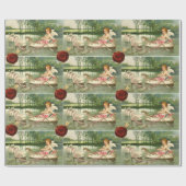 VALENTIJN CUPID, GEPULEERD DOOR SWANEN, RODE WAX S CADEAUPAPIER (Vlak)