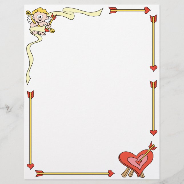 Valentijn Cupid Letterhead (Voorkant)