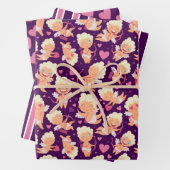 Valentijn Cupid Love Wrapping Paper Set van 3 (In situ)