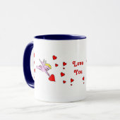 Valentijn Cupid Mok (Voorkant links)