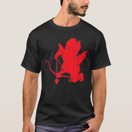 Valentijn Cupid Valentijnsdag V-Dag 14T T-shirt (Voorkant)