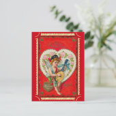valentijn Cupido Art Musical Briefkaart (Staand voorkant)