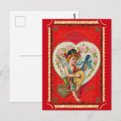 valentijn Cupido Art Musical Briefkaart (Voorkant / Achterkant)