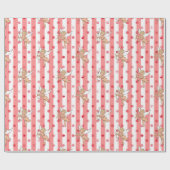 Valentijn cupido engel roze_medium cadeaupapier (Vlak)