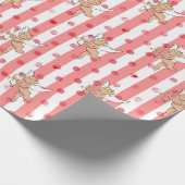 Valentijn cupido engel roze_medium cadeaupapier (Hoek)