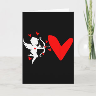 Valentijn Cupido Hart Liefde Engel Dames T-shirt  Kaart