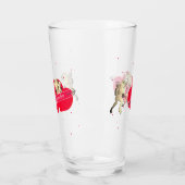 Valentijn Cupido & Hartjes  Glas (Links)