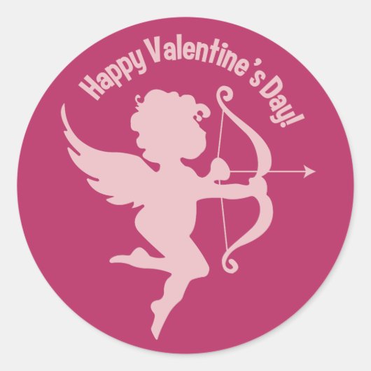 Valentijn Cupido stickers (Voorkant)