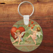 Valentijn Cupido's Liefde Antiek Oudheid Sleutelhanger (Voorkant)