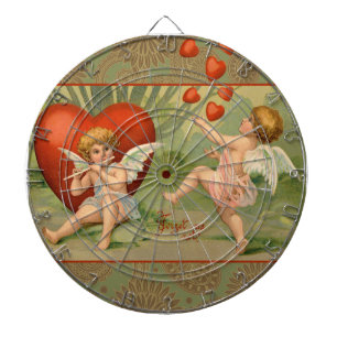 Valentijn Cupido's Liefde Antiek Retro Dartbord