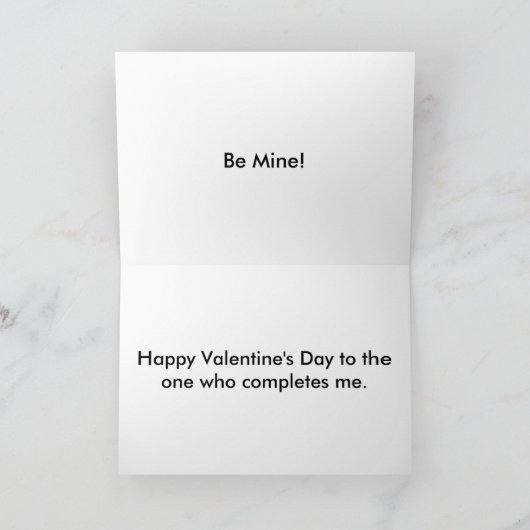  Valentijn Cupids Holding Planten van het rode har Feestdagen Kaart (Binnen)