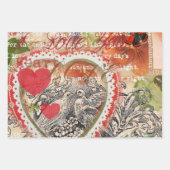 Valentijn Cupids Love Antiek Vintage Inpakpapier Vel (Voorkant 3)