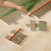 Valentijn Cupids Love Antiek Vintage Legpuzzel (Zijkant)