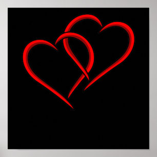 Valentijn Cute Romantic Valentijnsdag Coupl Poster