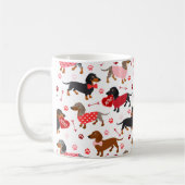 Valentijn Dachshund Coffee Mok (Links)