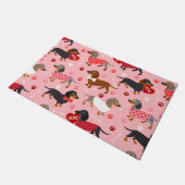 Valentijn Dachshund Deurmat (Schuin)