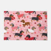 Valentijn Dachshund Deurmat (Voorkant)