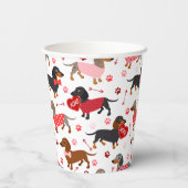 Valentijn Dachshund Papieren Bekers (Achterkant)