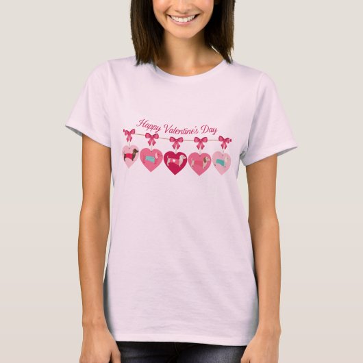 Valentijn Dachshund Shirt (Voorkant)