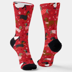 Valentijn Dachshund Socks Sokken