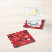 Valentijn Dachshund Square Paper Onderzetter (Insitu)