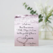 Valentijn dag 1 Korintiërs 13:13 Ocean Beach Briefkaart (Staand voorkant)