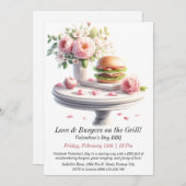 Valentijn Dag BBQ Uitnodiging (Voorkant / Achterkant)