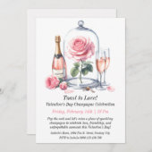  Valentijn Dag Champagne Kaart (Voorkant / Achterkant)