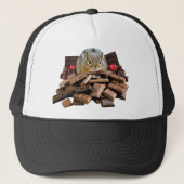 Valentijn-dag-chocolade-chipmunk Trucker Pet (Voorkant)