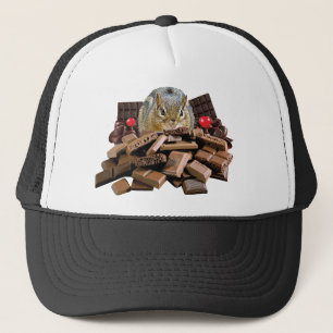 Valentijn-dag-chocolade-chipmunk Trucker Pet