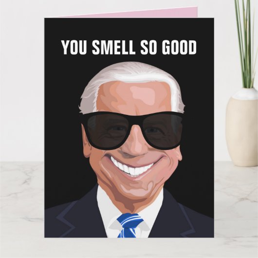 VALENTIJN DAG FUNNY JOE BIDEN GROETEN GROOTTE KAAR KAART (Voorkant)