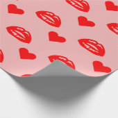 Valentijn dag liefde hart en nieren cadeaupapier (Hoek)