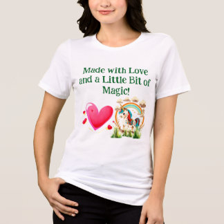 Valentijn dag met liefde en een beetje magie Tri-Blend shirt