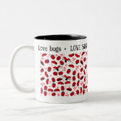 Valentijn Dag mok Fun Love Bugs red (Links)