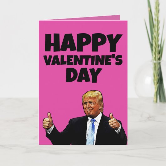 VALENTIJN DAG TRUMP KAART (Voorkant)