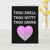 VALENTIJN DAG VINTAGE ROMANTISCHE KAART (Gele Bloem)