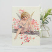  Valentijn-dagengel in de boom Feestdagenkaart (Staand voorkant)