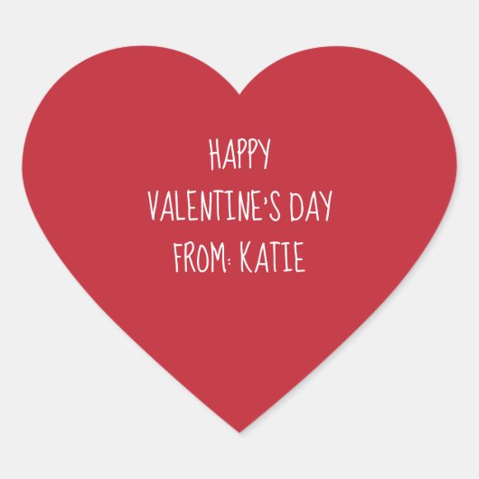 Valentijn-dagstickers voor valentijnen en gunsten hart sticker (Voorkant)