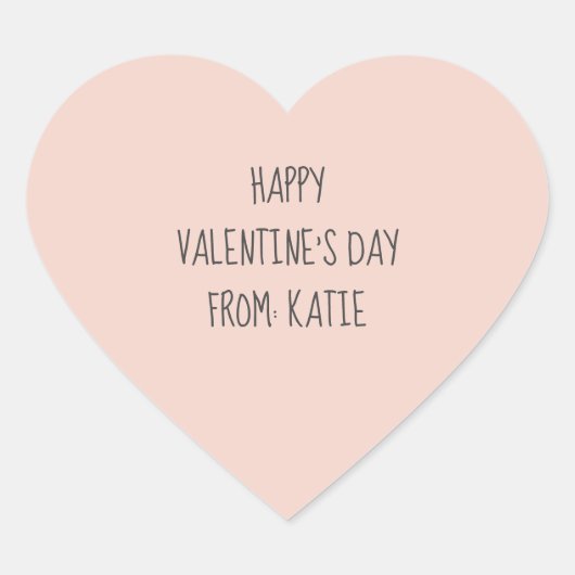 Valentijn-dagstickers voor valentijnen en gunsten hart sticker (Voorkant)