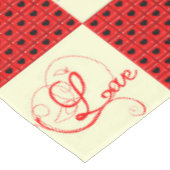 Valentijn dambord tafelkleed (Gekanteld)