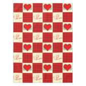 Valentijn dambord tafelkleed (Voorkant)