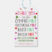 Valentijn Dank u Labels Cadeaulabel (Voorkant)